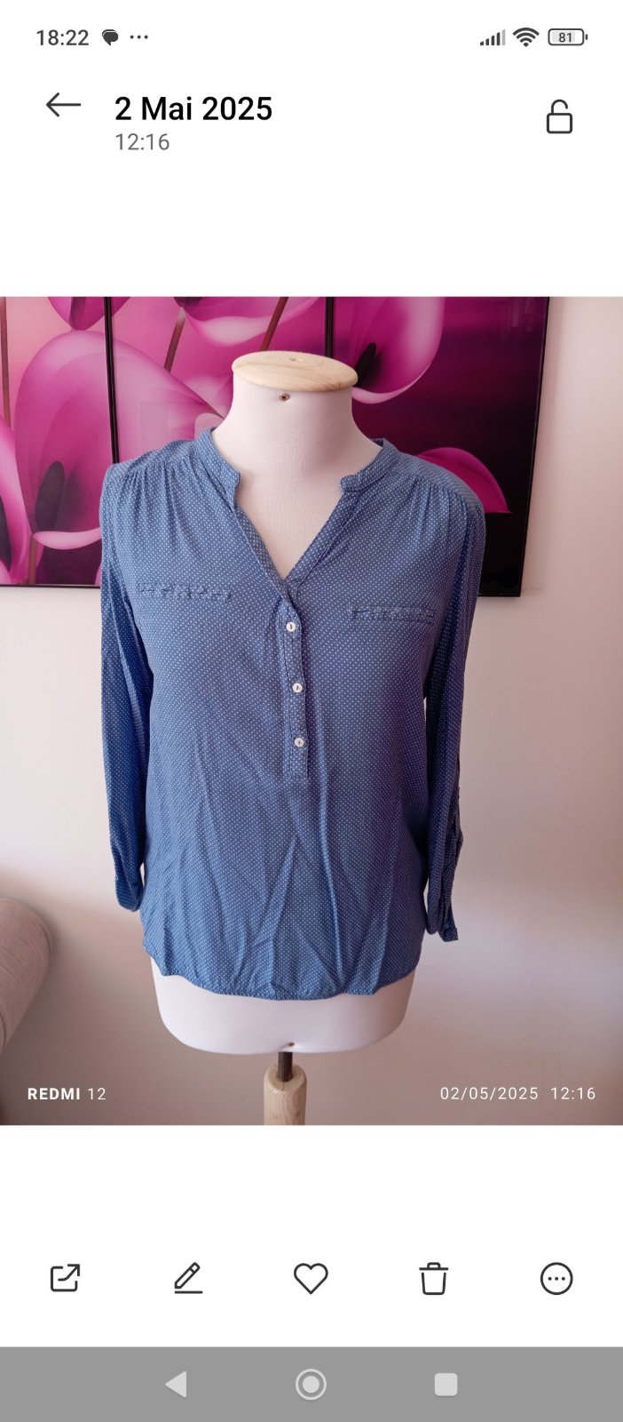 Chemise Etam taille 40 