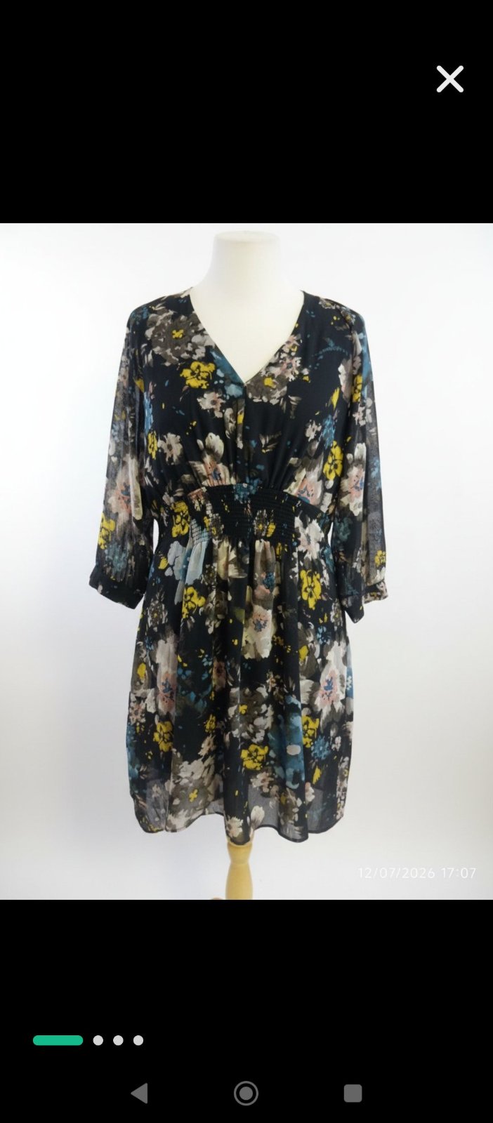 Robe fleurie taille L avec étiquette 
