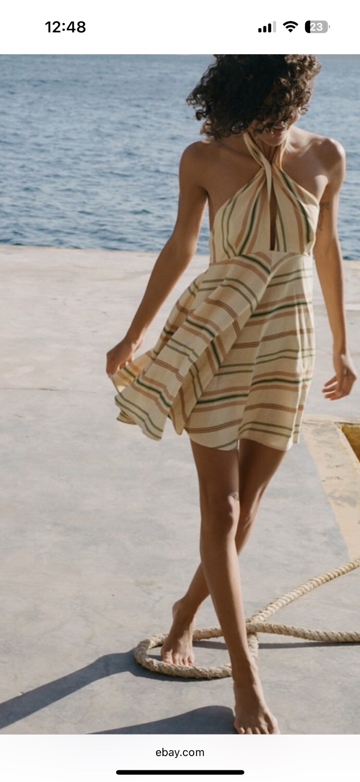 Robe zara dos nus