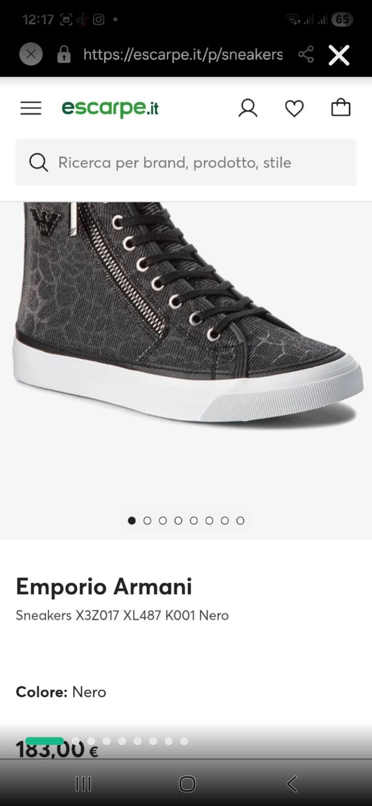 Lot Sneakers et petit Sac a main Emporio Armani Authentic importé