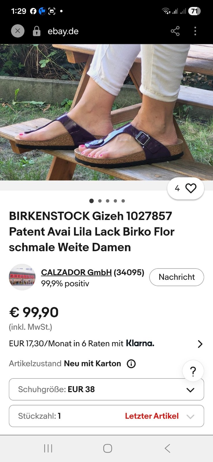 Claquette Birkenstock authentic importée France