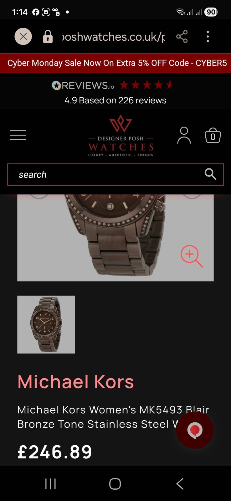 Montre Michael Kors importée