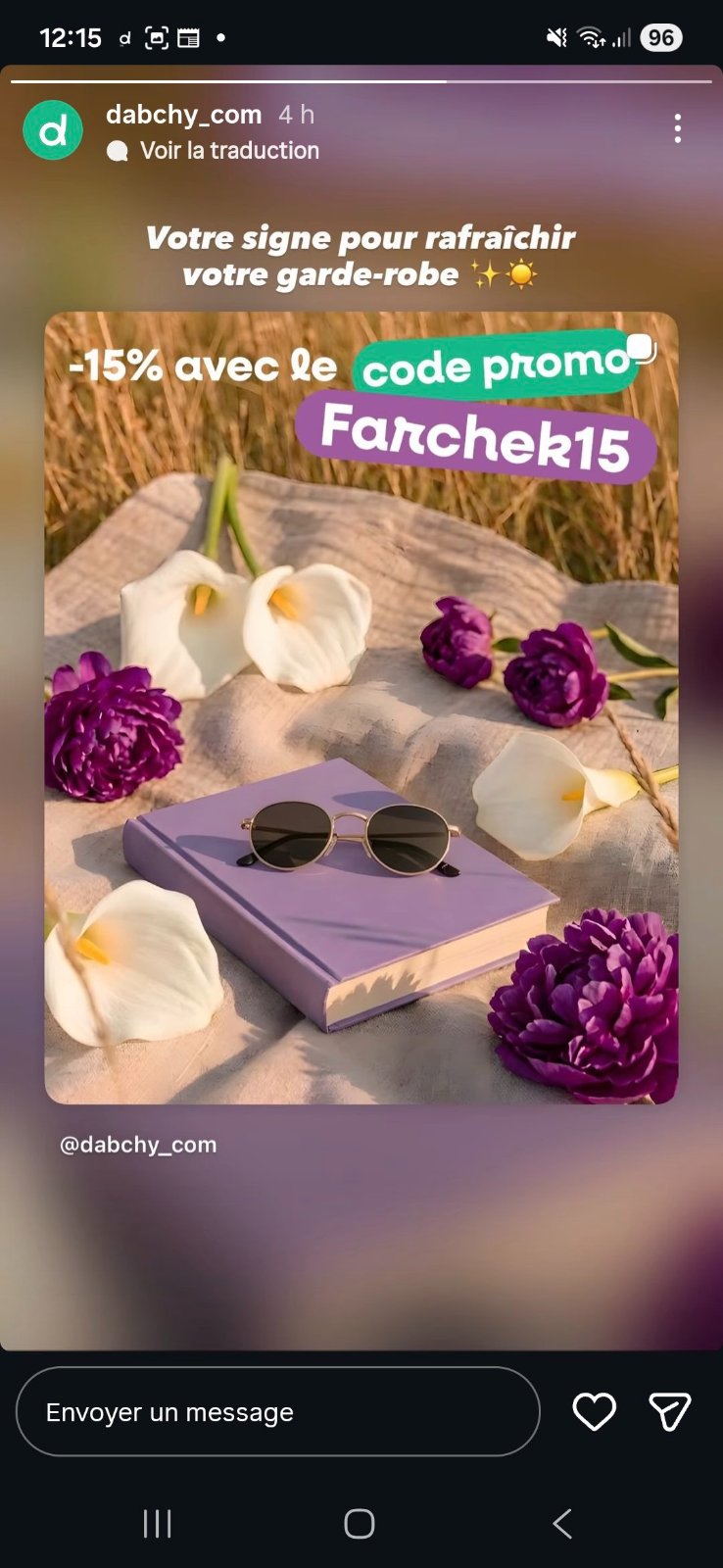 Code promo dabchy jusqu’a 31 mai🥰🥰🥰