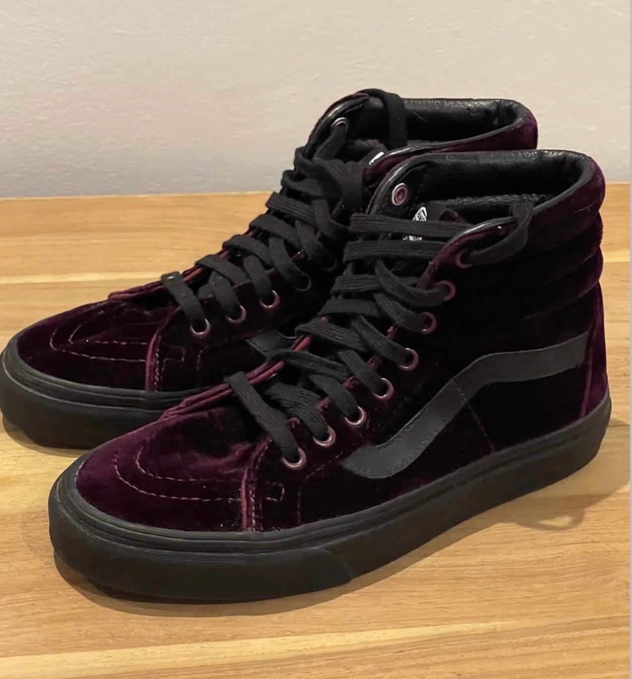 Vans SK8-Hi en daim bordeaux
