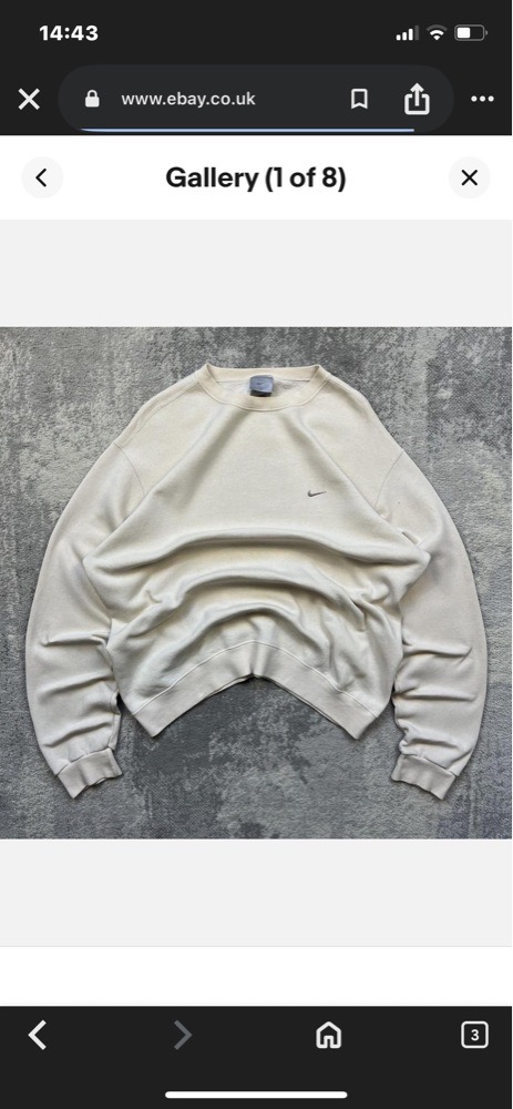 Nike Vintage Cream Sweater