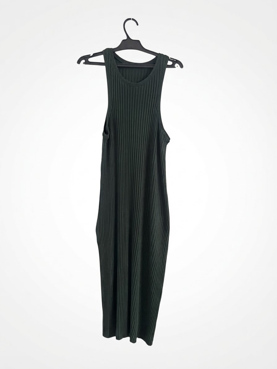 Robe souf sans manche vert gazon