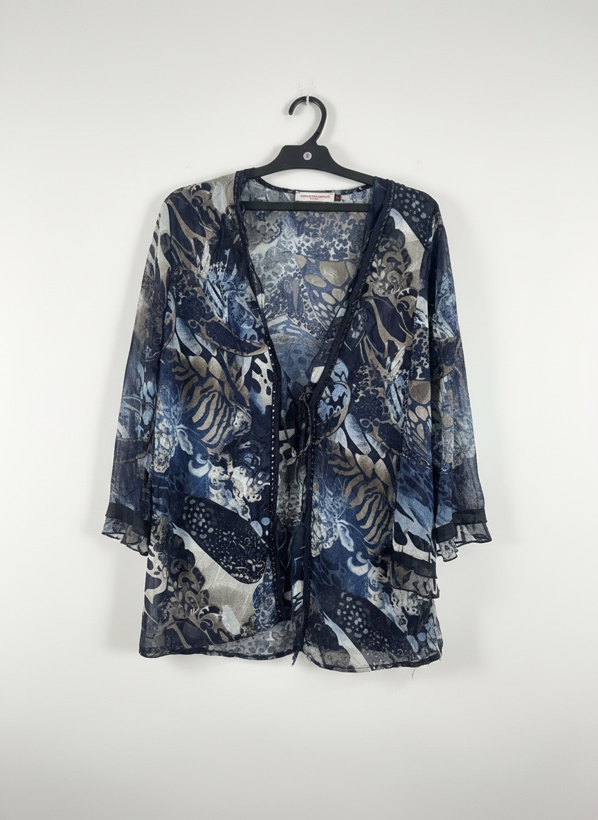 Chemise soire en bleu