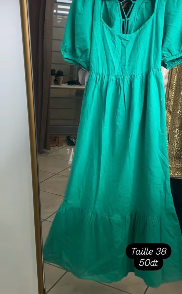 Robe verte long
