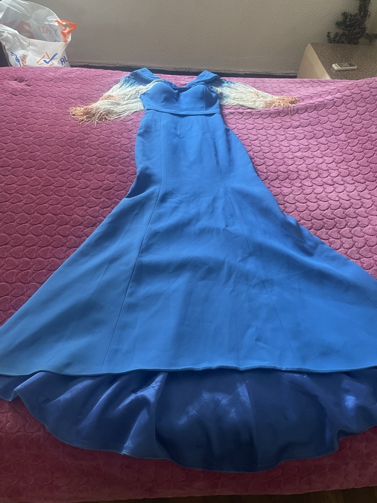 robe bleu soiree