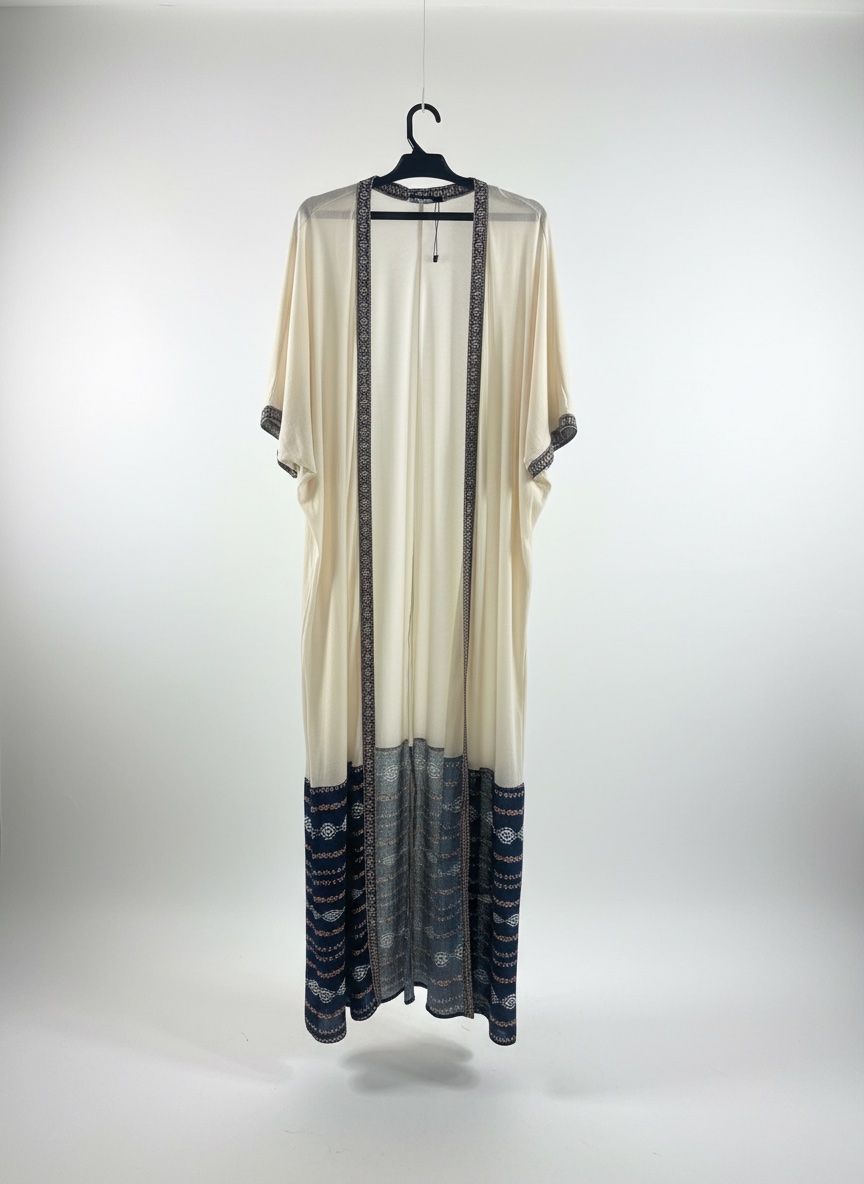 Cominou beige et bleu