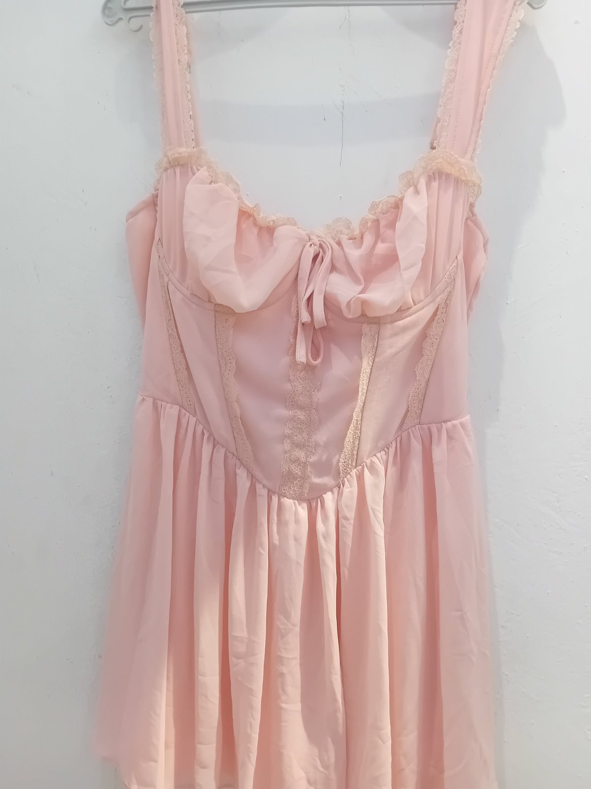 Robe rose polyester 