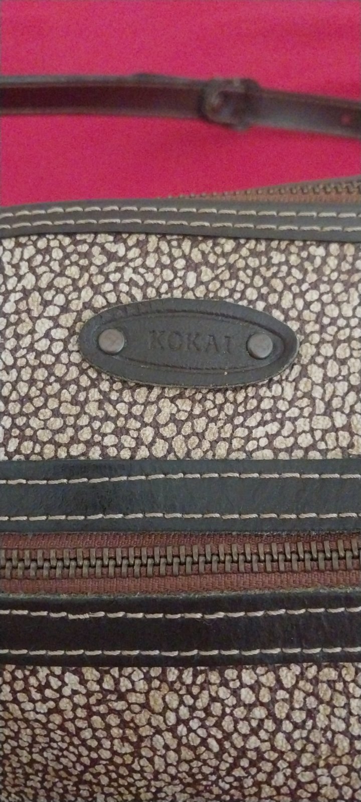 Sac cuire en marron 