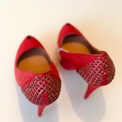 escarpin rose poudré zara