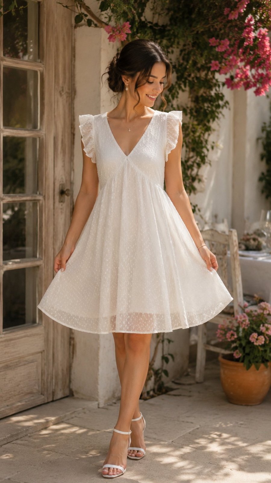 Robe courte blanche She in