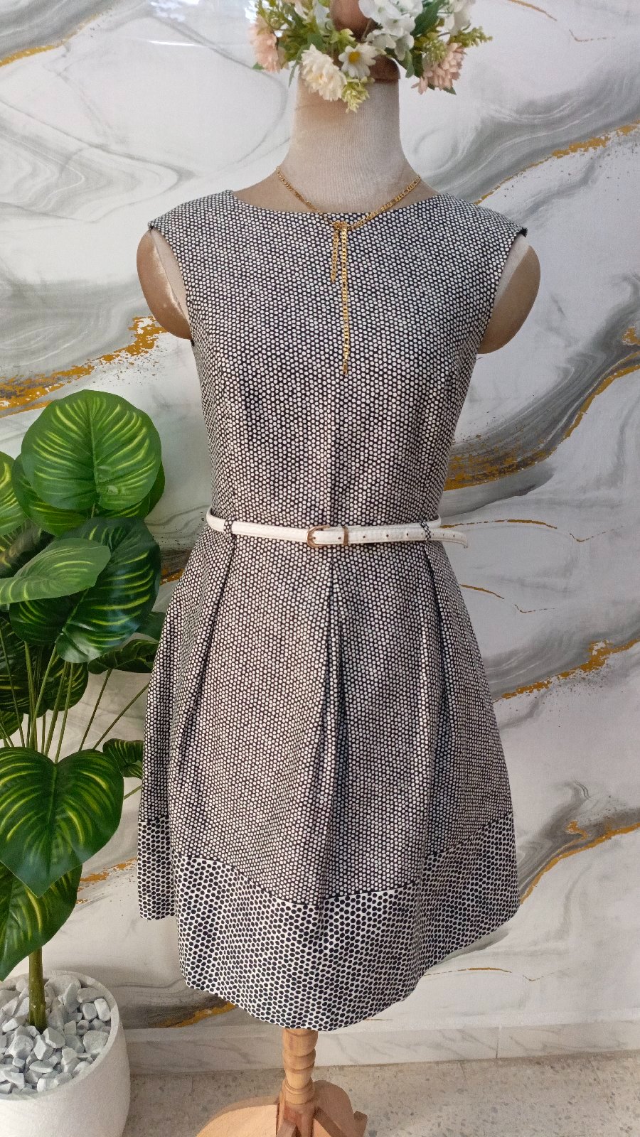 Midi dress polka dots marque esprit