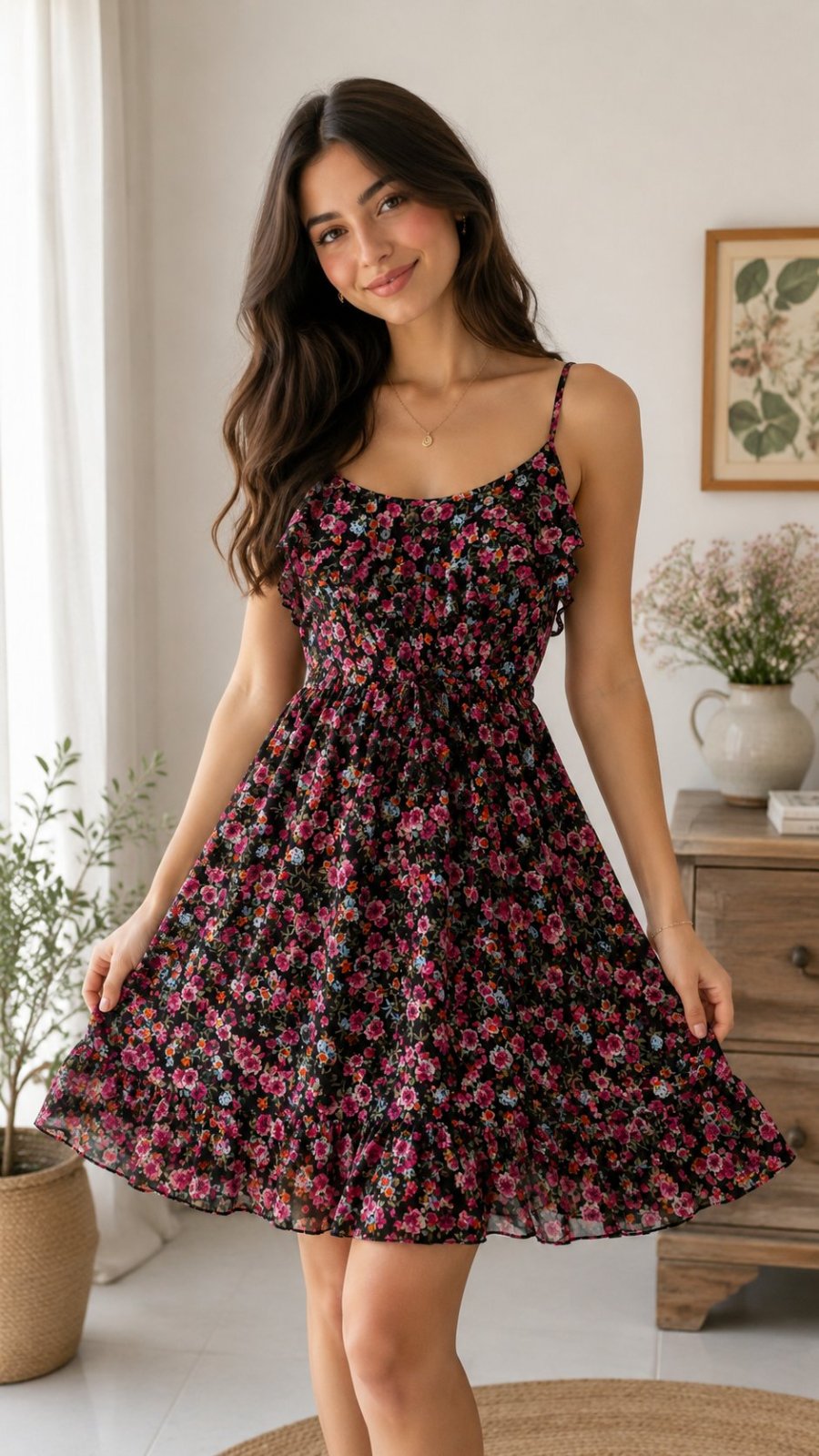 Casual chic Robe fleurie