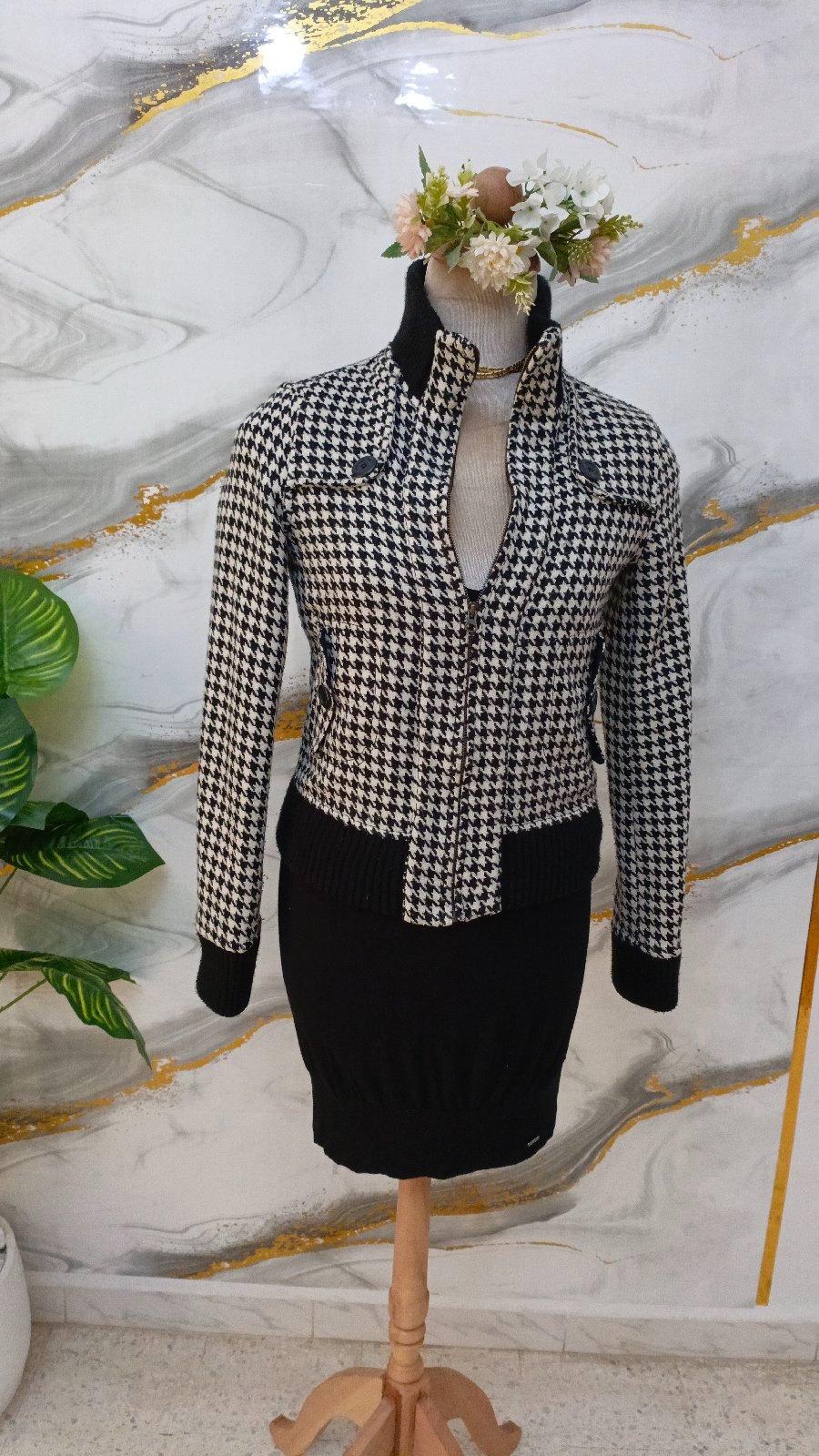Veste damier
