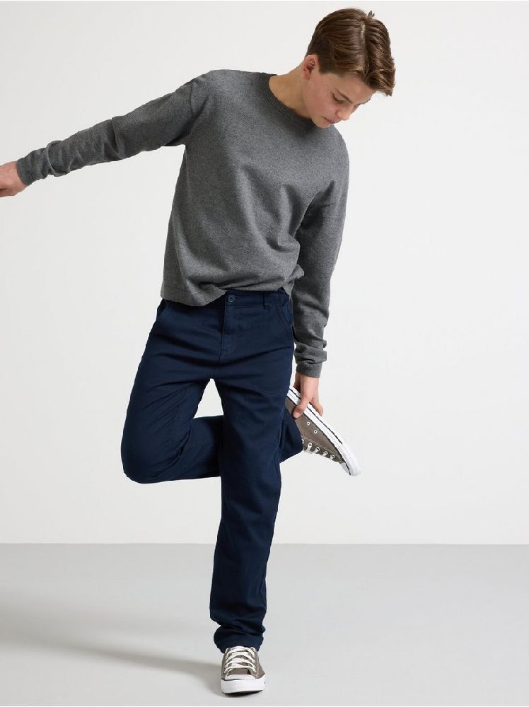 Pantalon Lindex Enfant – Chino droit STAFFAN – DARK NAVY