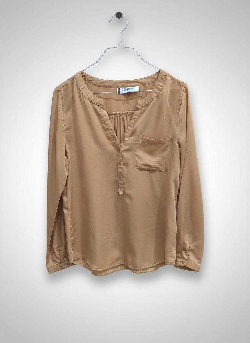 A vendre chemise ocre jaune taille S-M