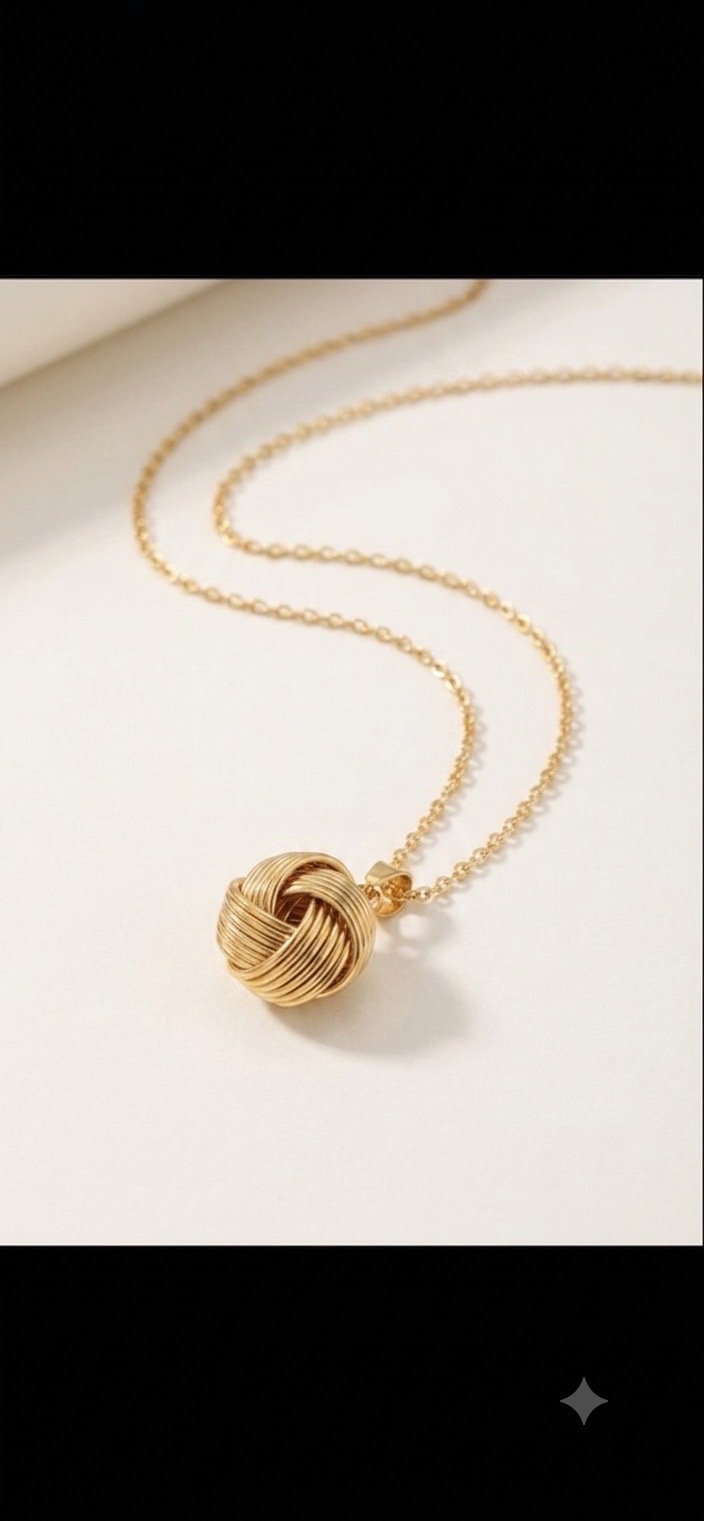 Collier doré inoxydable