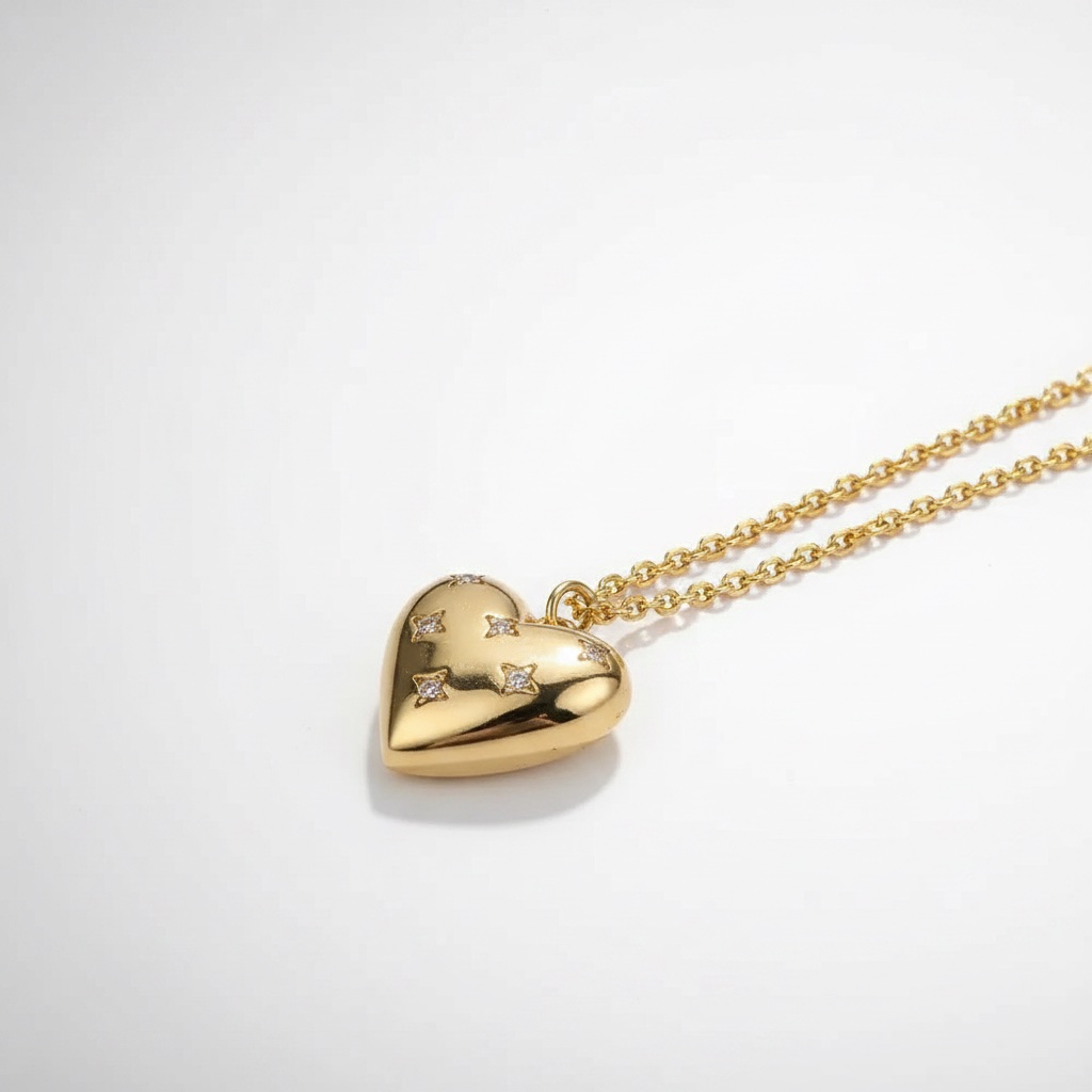 Collier Coeur inoxydable 