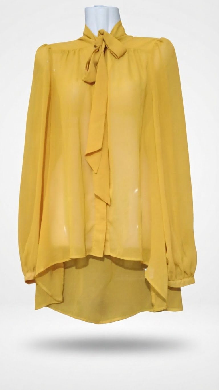 Chemise foulard jaune 