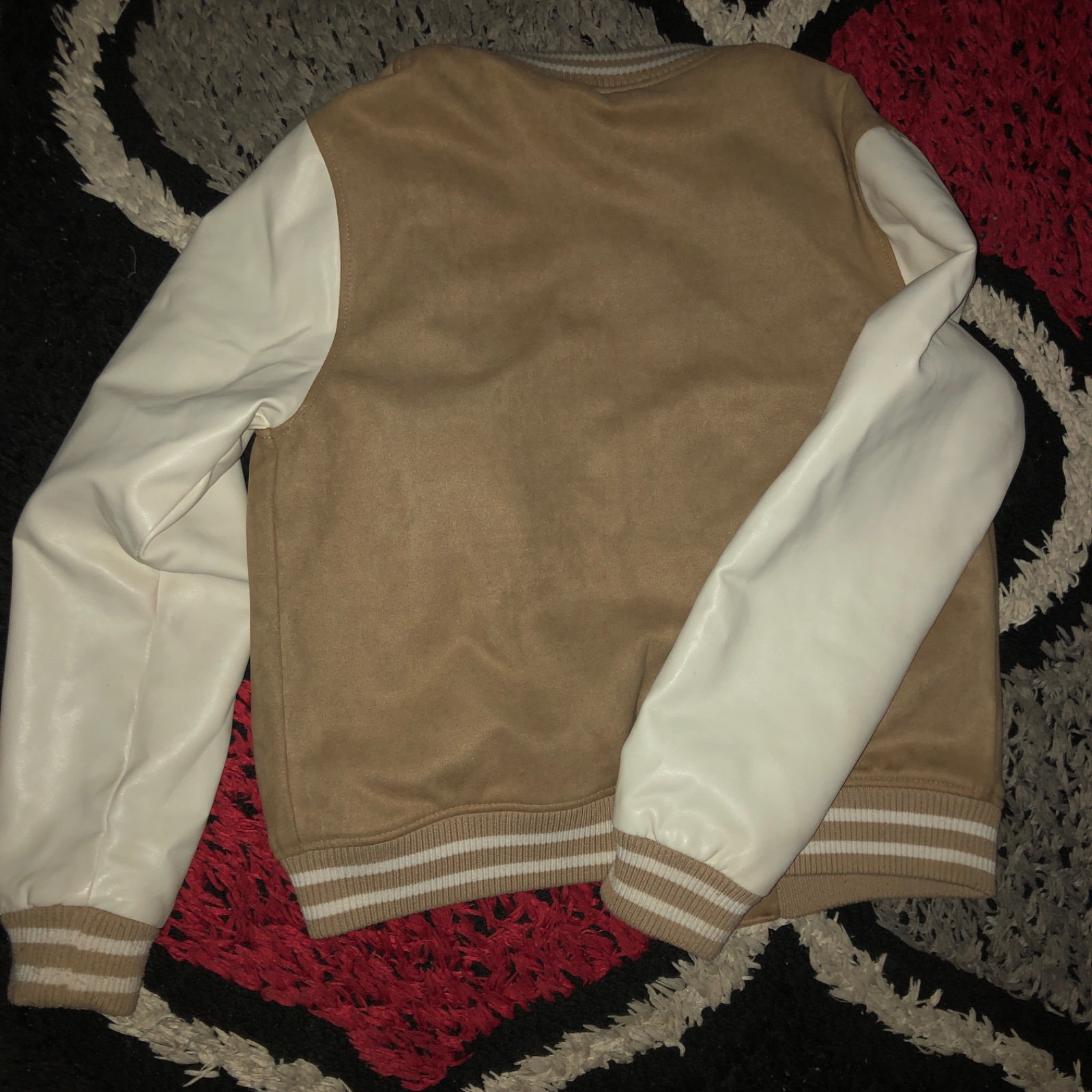 Veste cuir bej