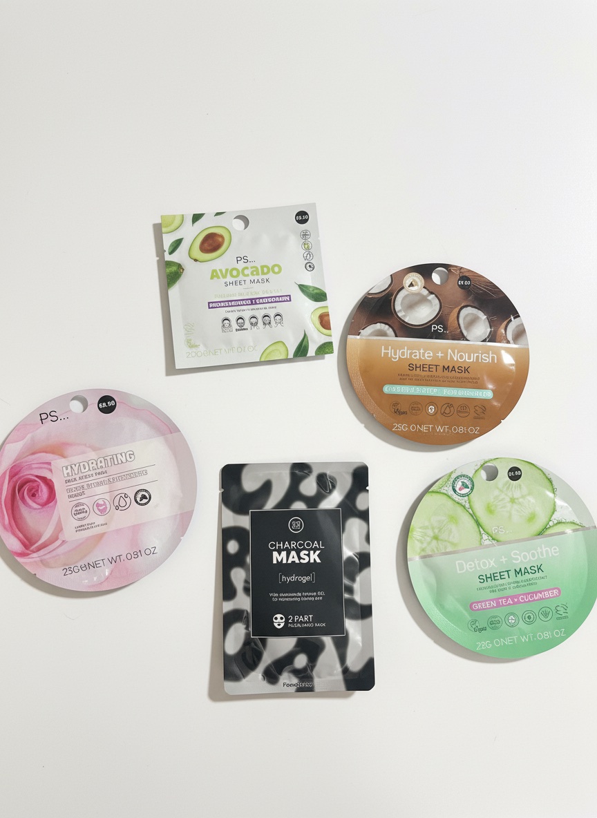 Lots de 5 masques primark