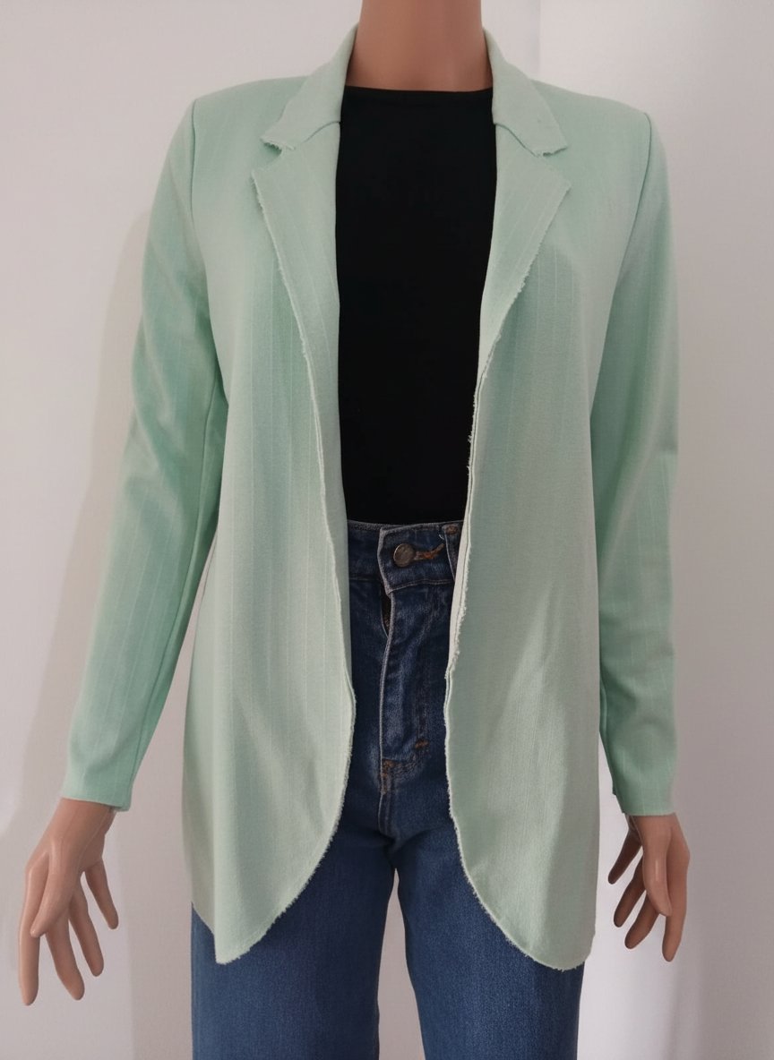 Blazer turquoise femme , état neuf