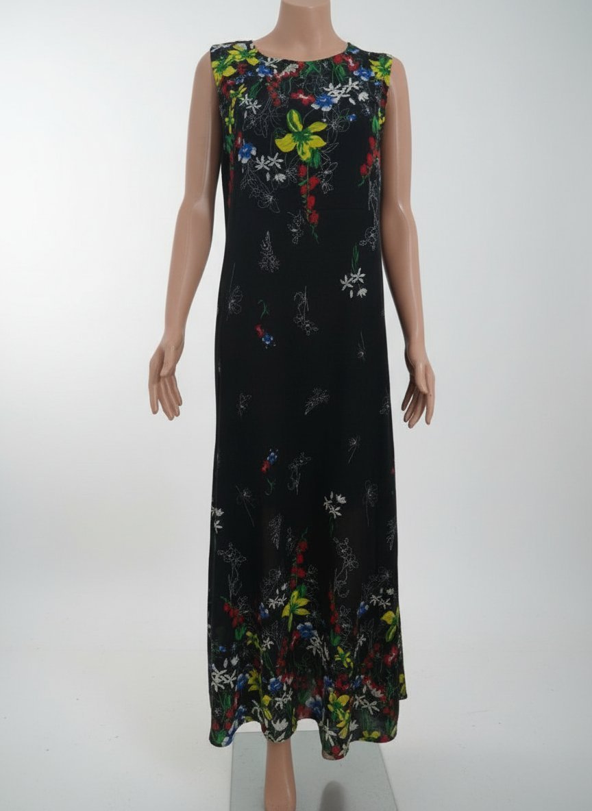 Robe longue avec fleurs , SWEET LADY , état neuf