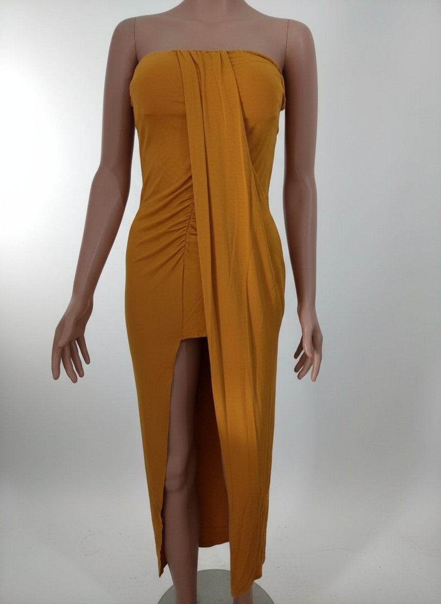 Robe jaune moutard CWK , état neuf