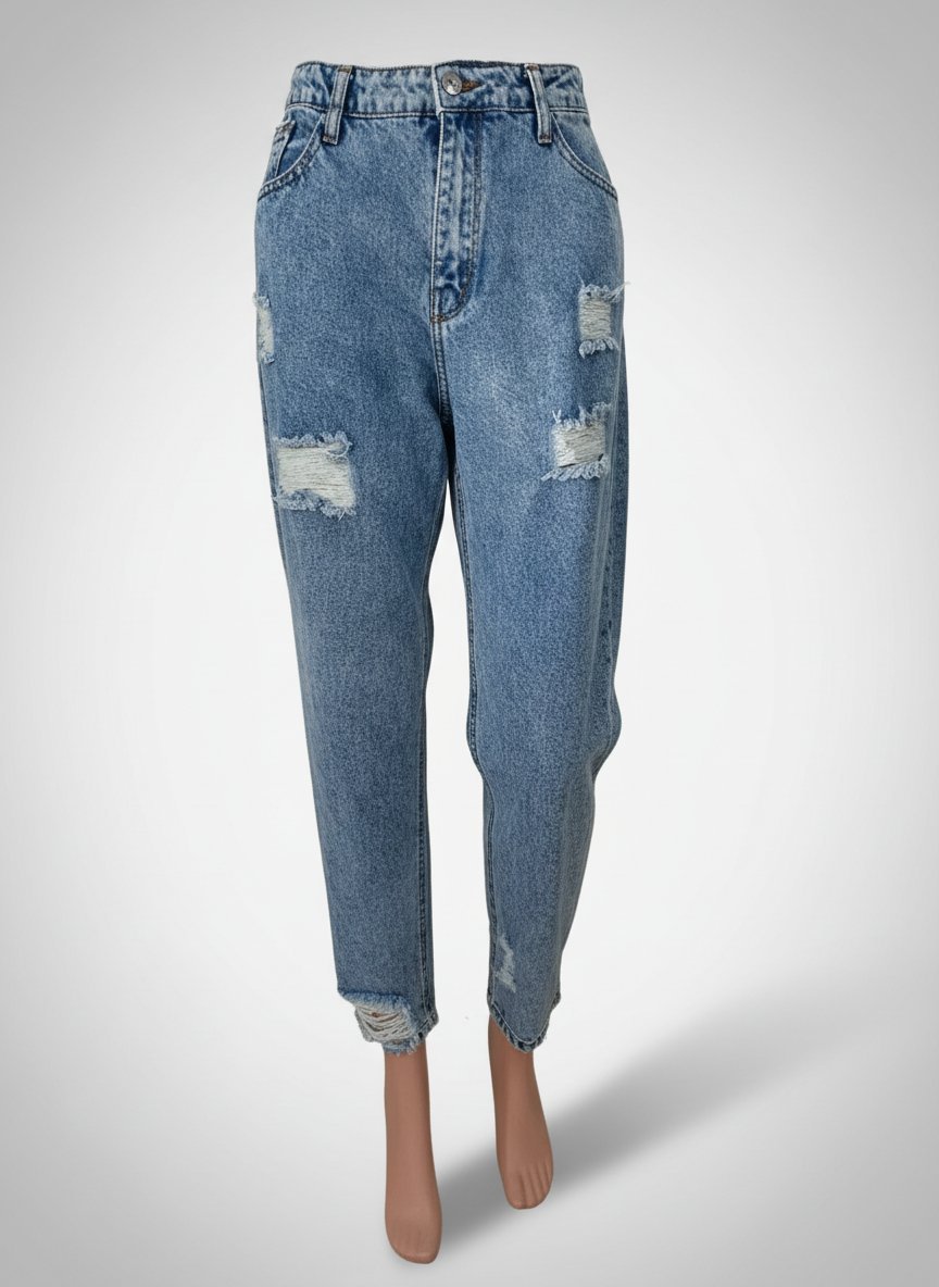 Pantalon jean bleu femme FLORA JEANS , état neuf