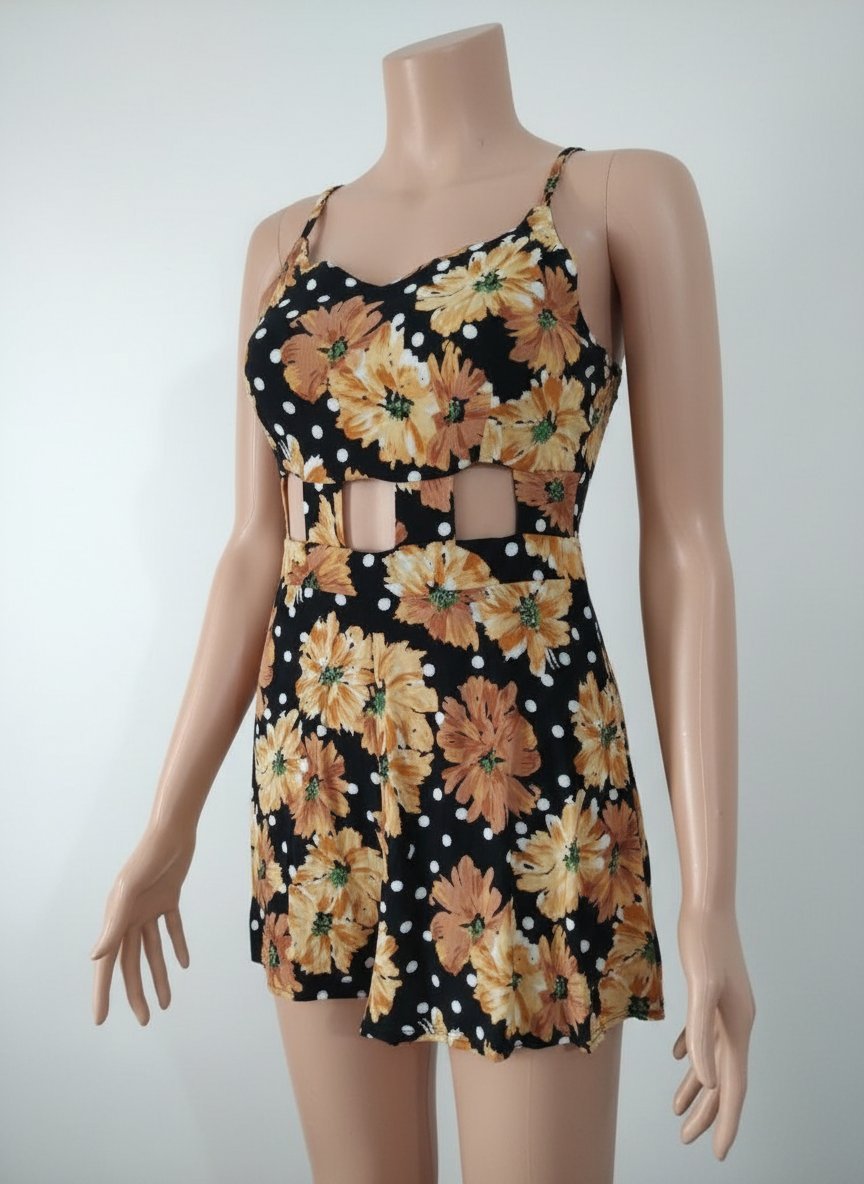 Combinaison short fleurie femme TOPSHOP , état neuf