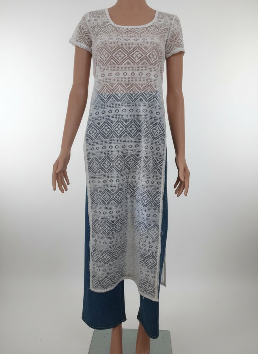 Robe T-shirt blanche DEREK , état neuf