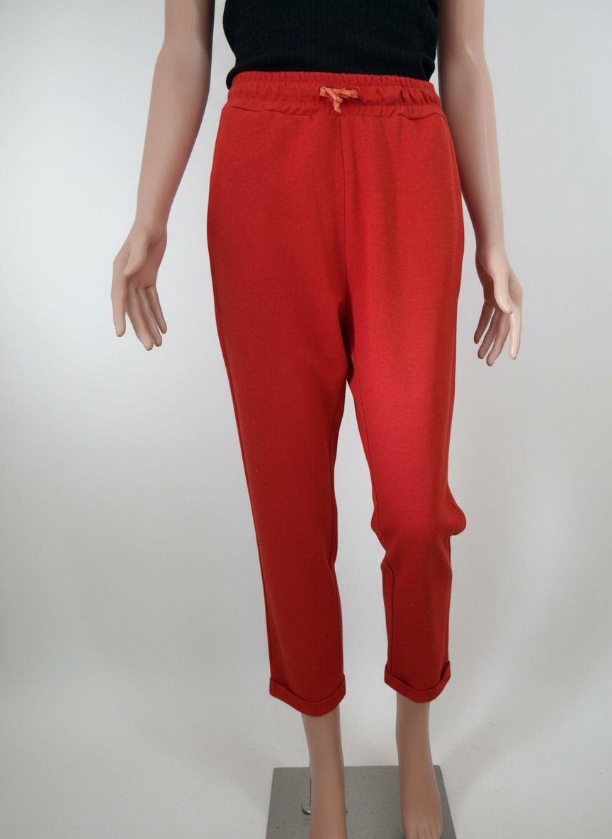 Pantalon rouge femme , GLAN VARGLAN made in italy , état neuf