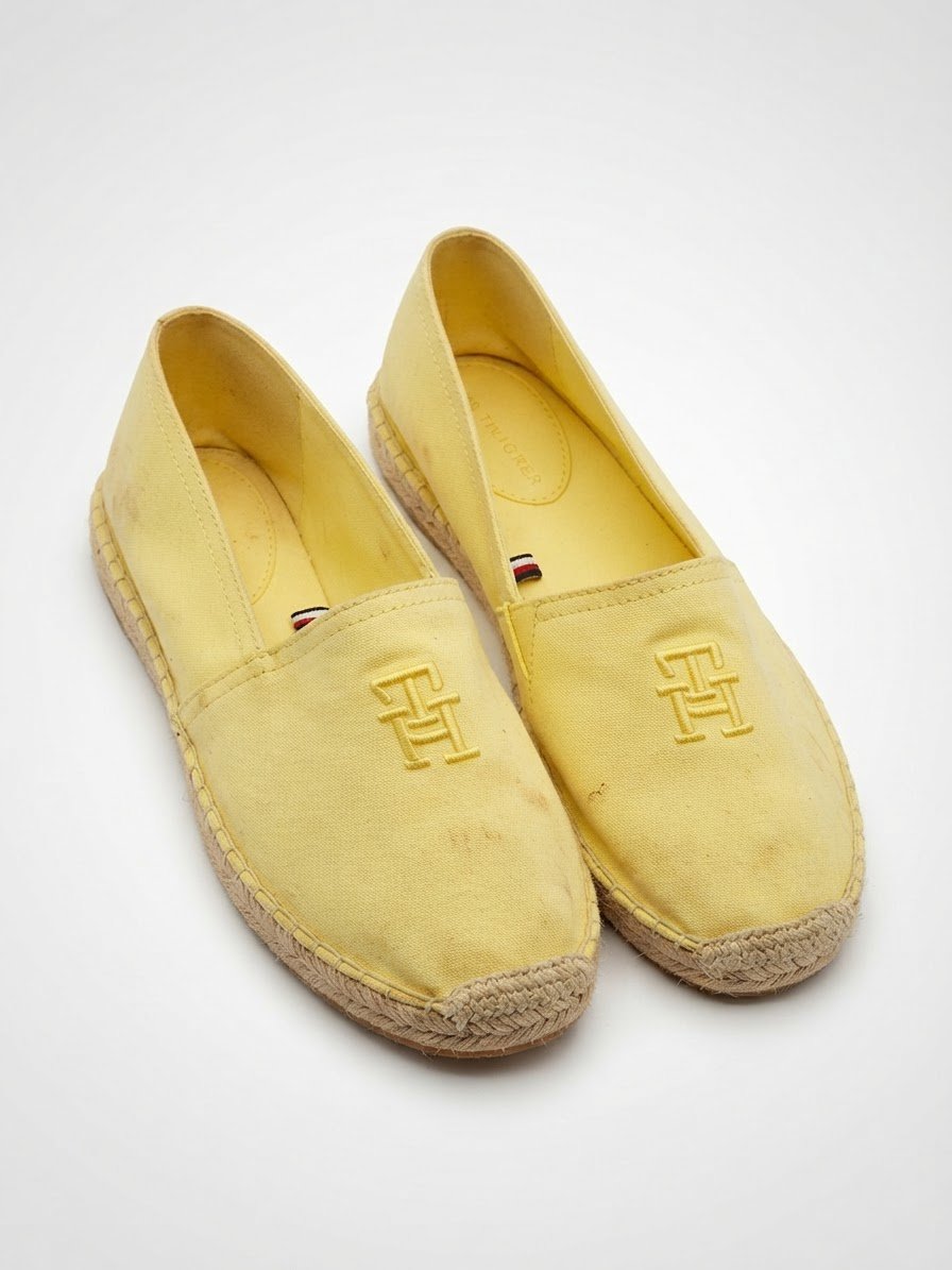 Espadrilles jaune de marque 