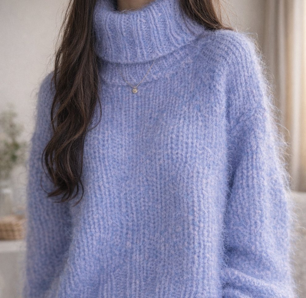 Pulle bleu mauve