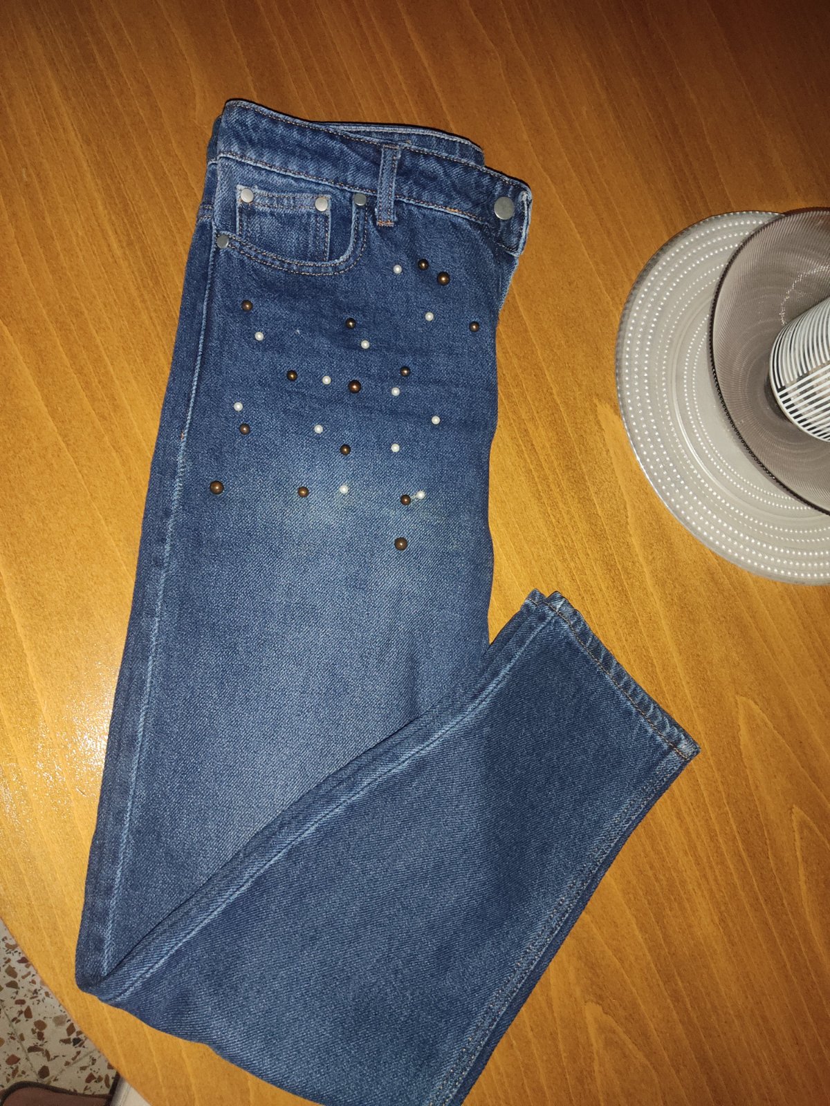 Pantalon large taille haute 