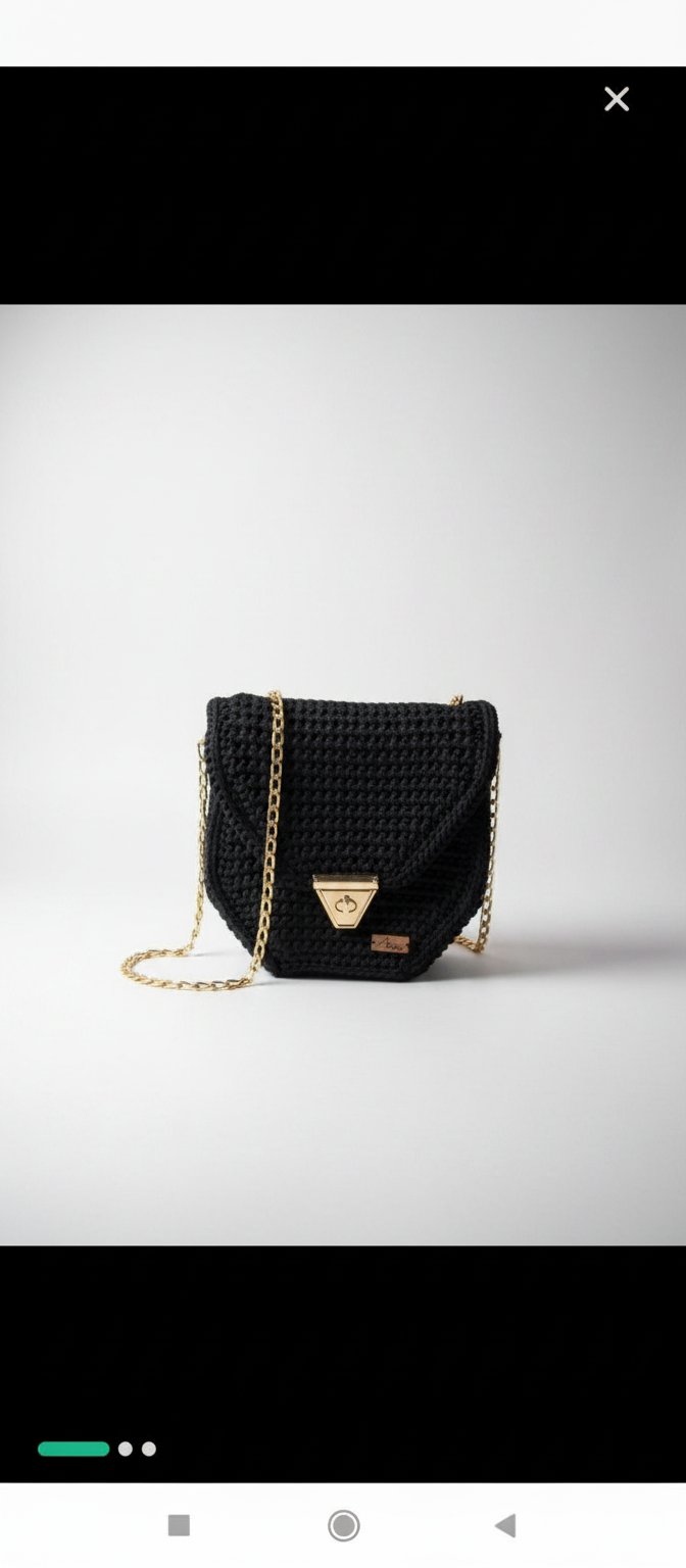 Sac à bandoulière crochet 