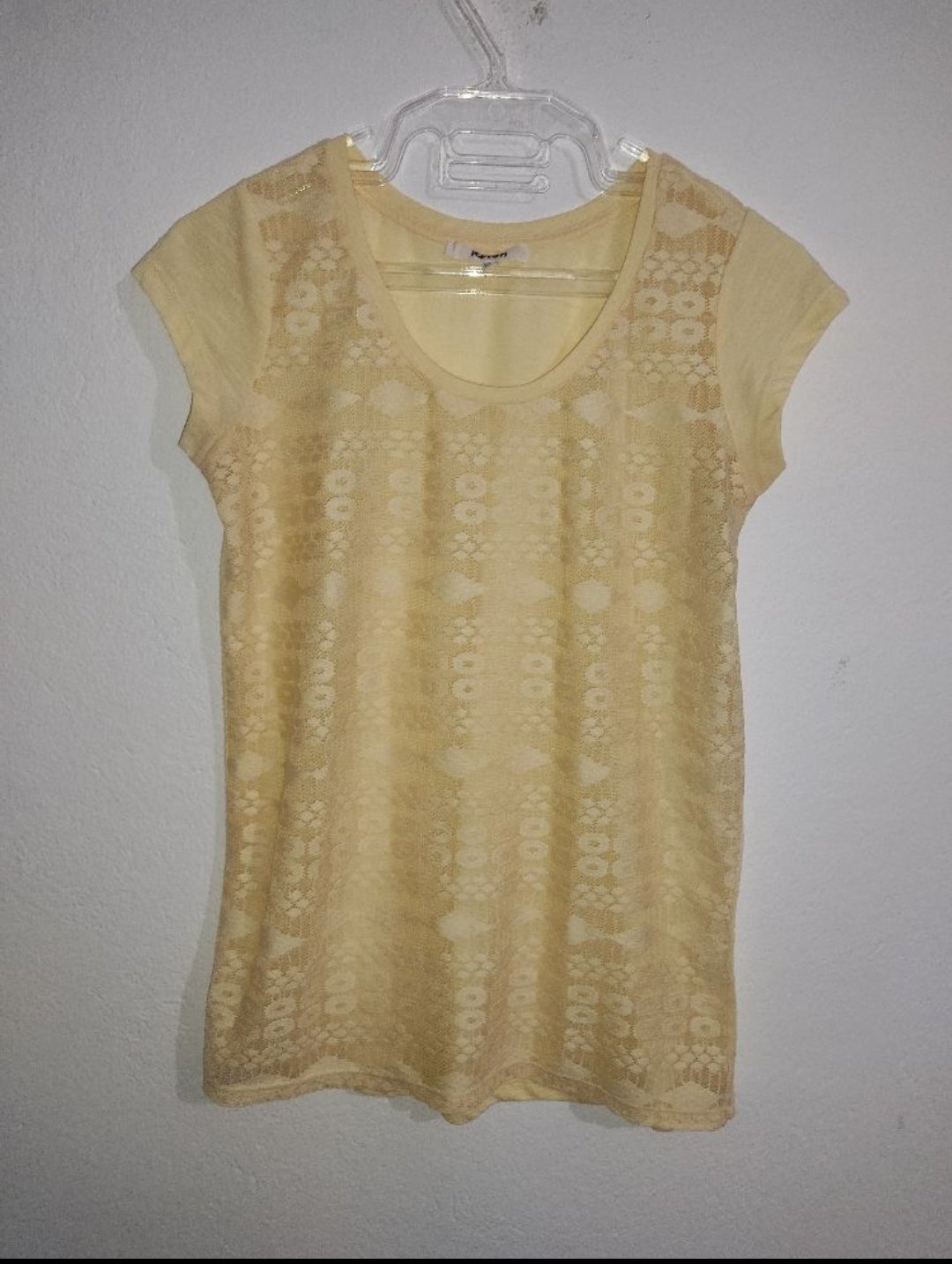 T-shirt guipure 