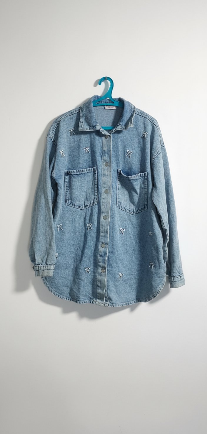 Gilet jean avec 🦋 🦋 