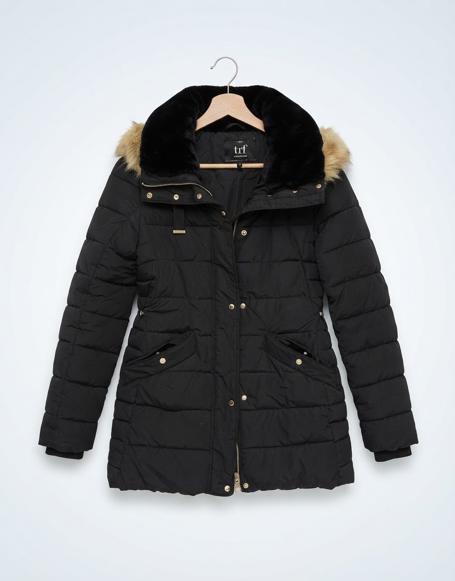 Doudoune noir zara 
