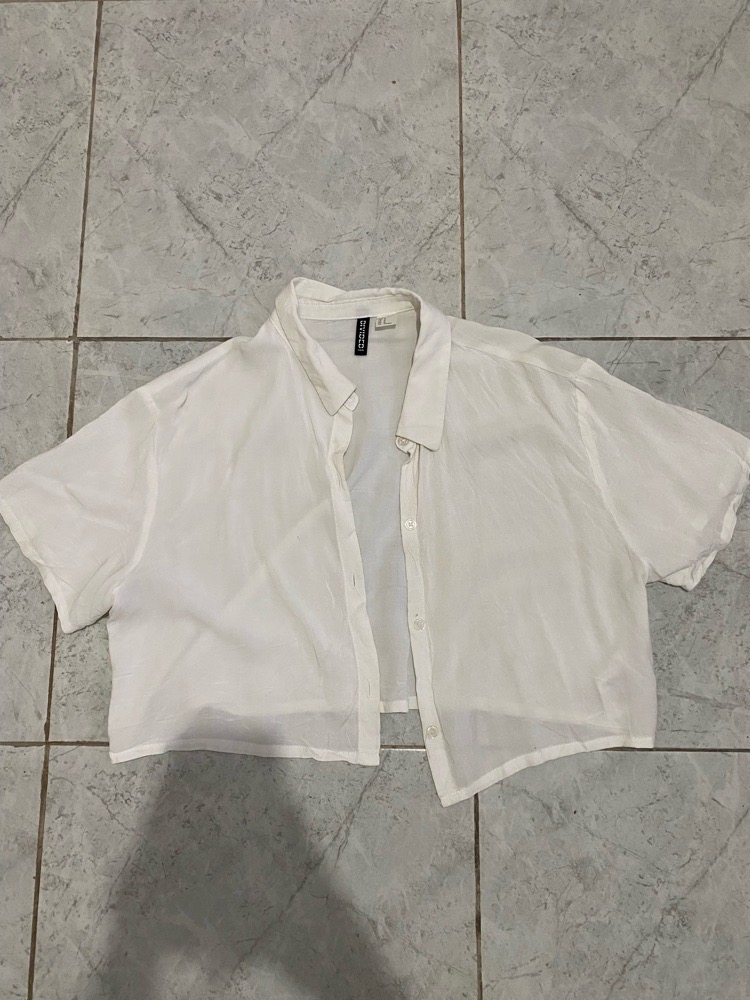 Chemise courte oversize