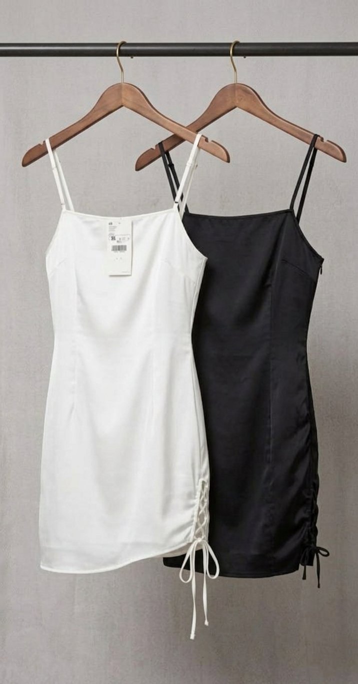 ​👗 Duo de Robes Satinées 80dt les deux 