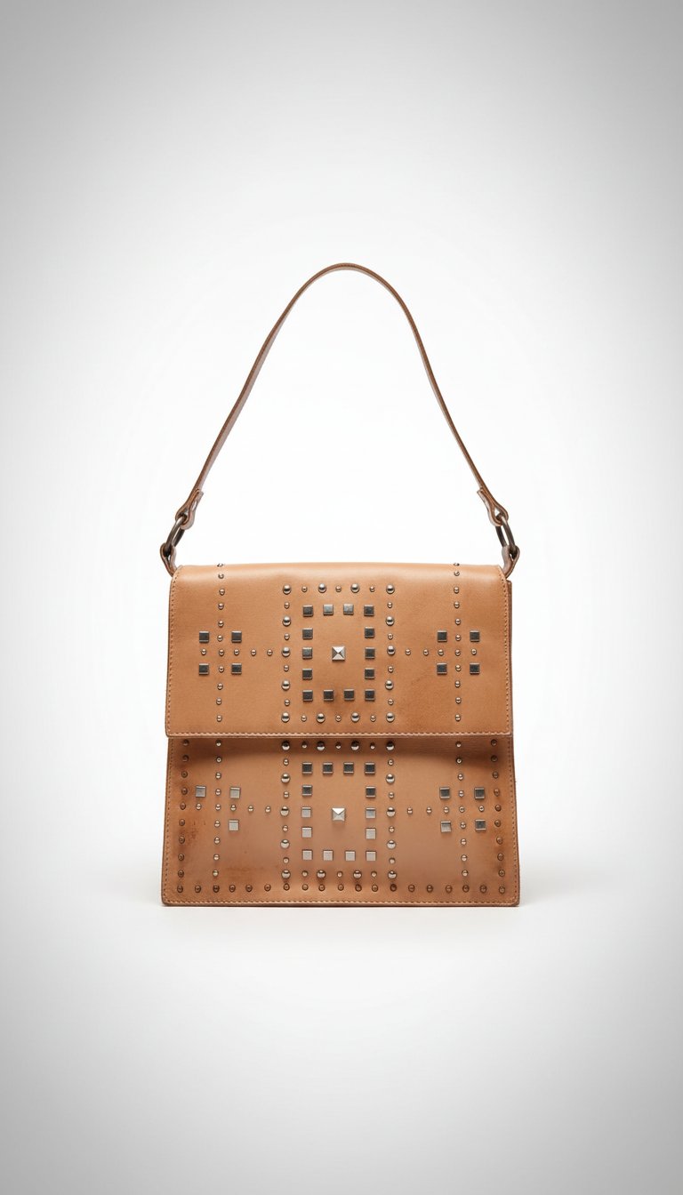 Sac a main caramel avec des strasse chic