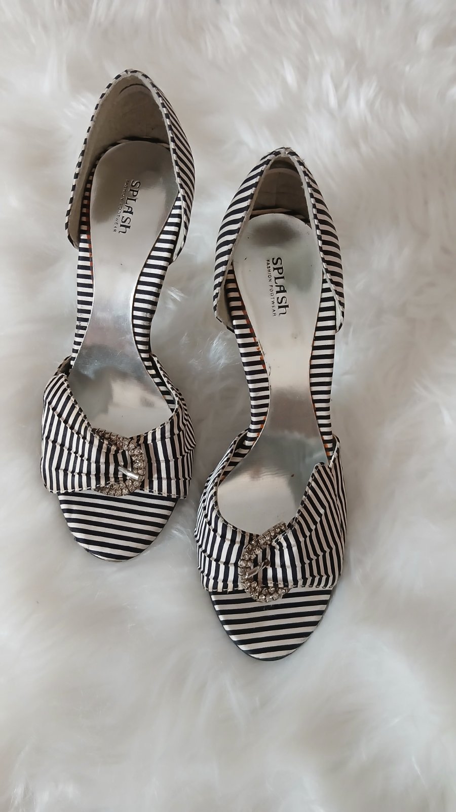 Escarpins chic, zèbre, pointure 38