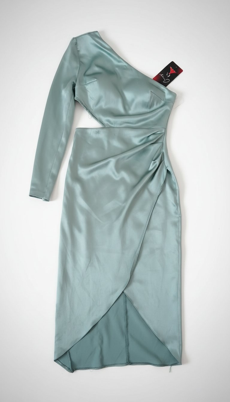 Robe soirée vert d'eau,jdida,la taille 36,38 
