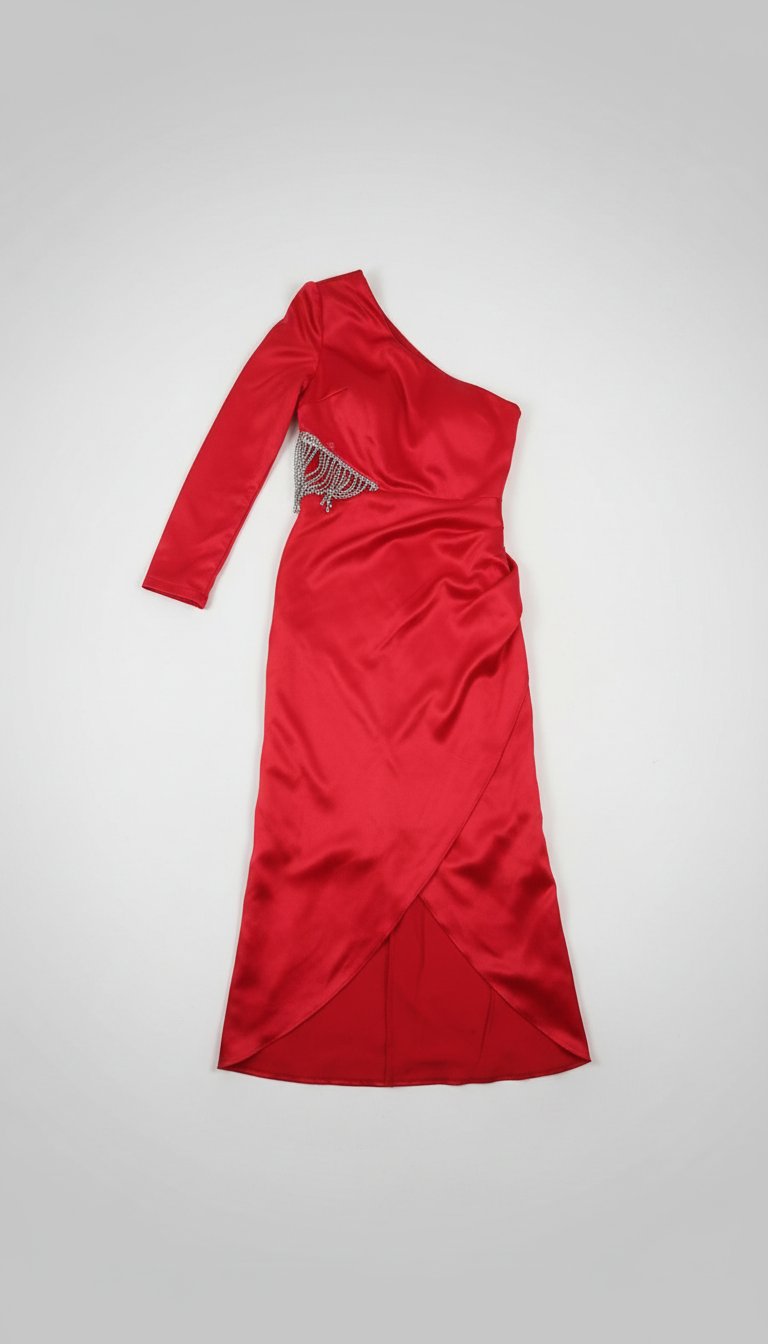 Robe soirée rouge,la taille 36,38 
