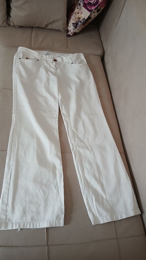 Pontalon blanc large 