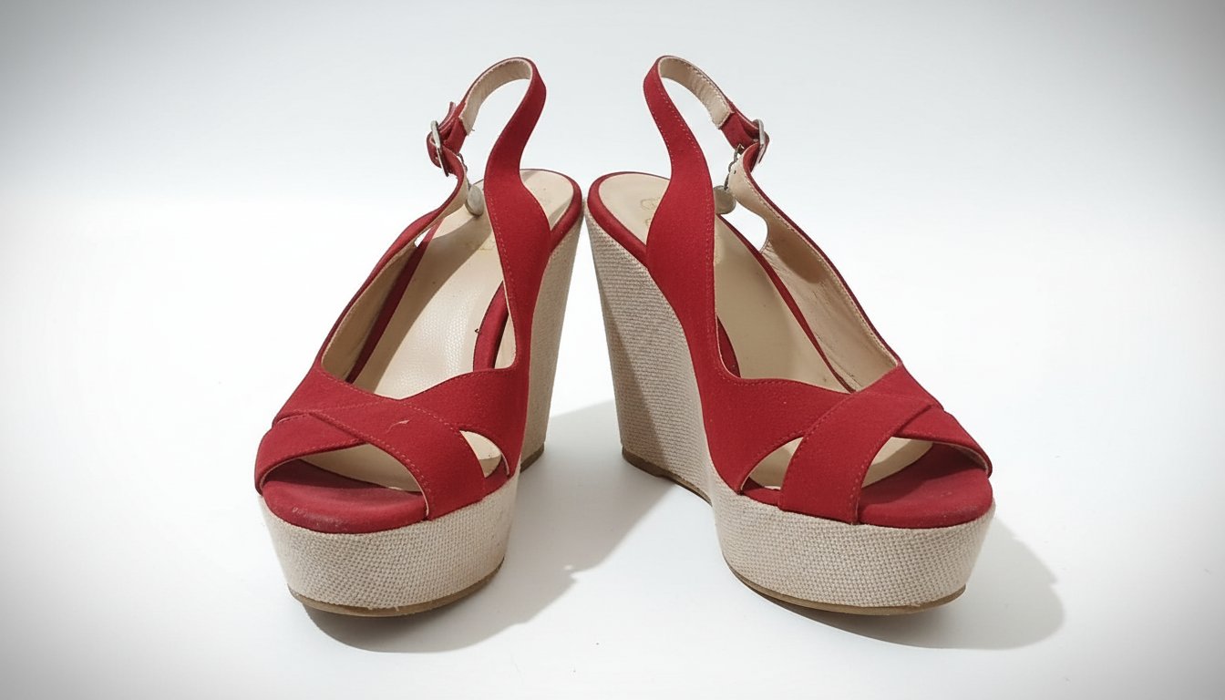 Sandale rouge, pointure 36
